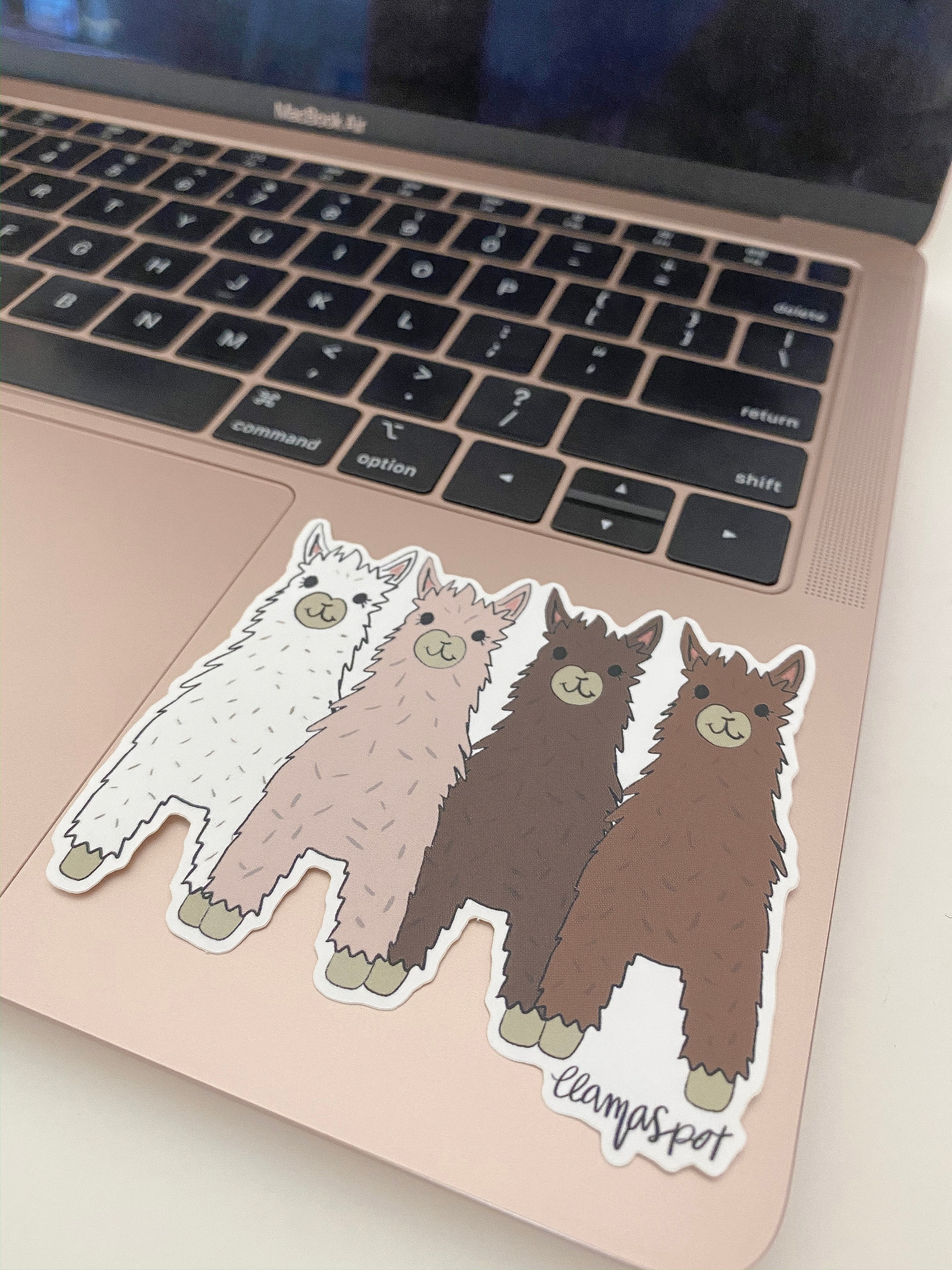 llama alpaca sticker laptop