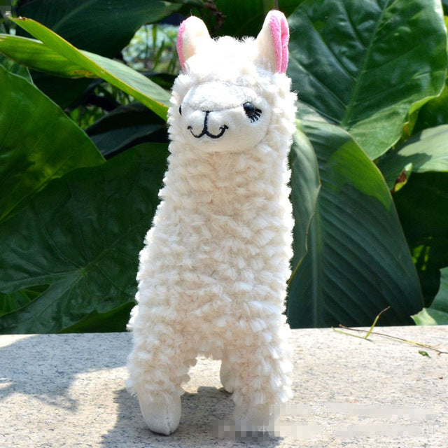 llama alpaca stuffed animal plush white
