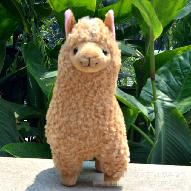 llama alpaca stuffed animal plush tan